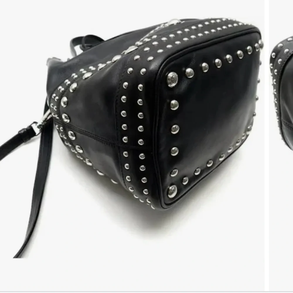 Prada Studded Calf Bucket Bag - Picture 4 of 16